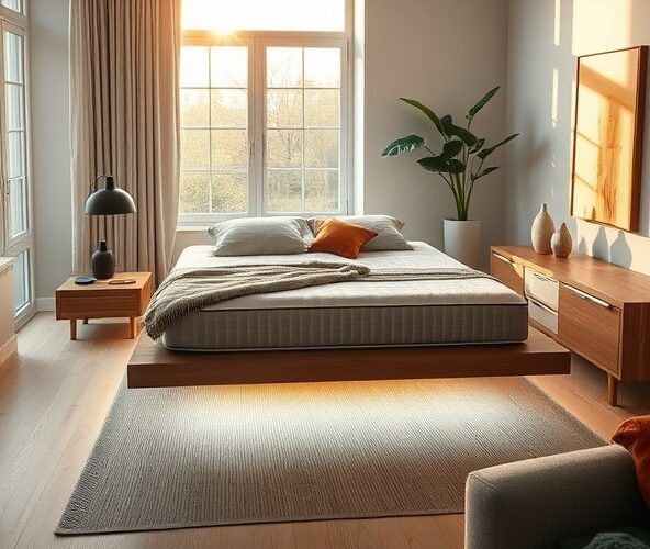 Jak w salonie efektownie prezentować łóżko lewitujące 160×200?