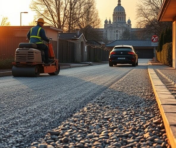 Jak utwardzić beton kruszony w Warszawie, by uniknąć kolein na podjeździe?