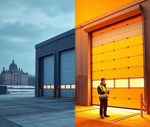 Jak dobrać bramy przemysłowe do hali w Warszawie, żeby ograniczyć straty ciepła i koszty ogrzewania?