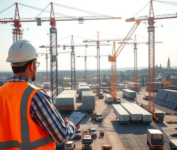 Jak wynająć dźwigi w Mysłowicach dla kierownika budowy bez przestojów?