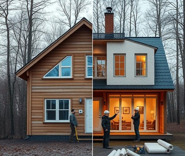 Czy właściciel powinien ocieplić domek letniskowy 45 m² (koszty, przepisy)?