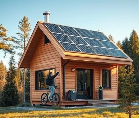 Czy fotowoltaika opłaca się w domkach drewnianych całorocznych do 35m?