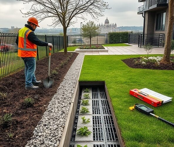 Ile kosztuje drenaż ogrodu w Warszawie z odwodnieniem liniowym?