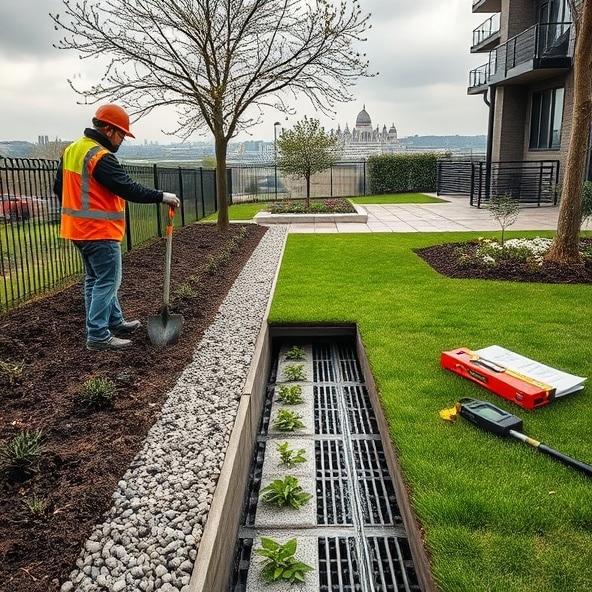 drenaż ogrodu warszawa