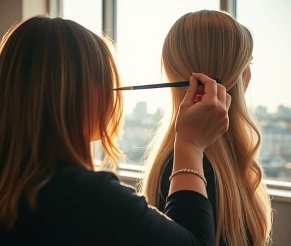 Flamboyage w warszawskim salonie rozjaśni cienkie włosy bez utraty objętości?