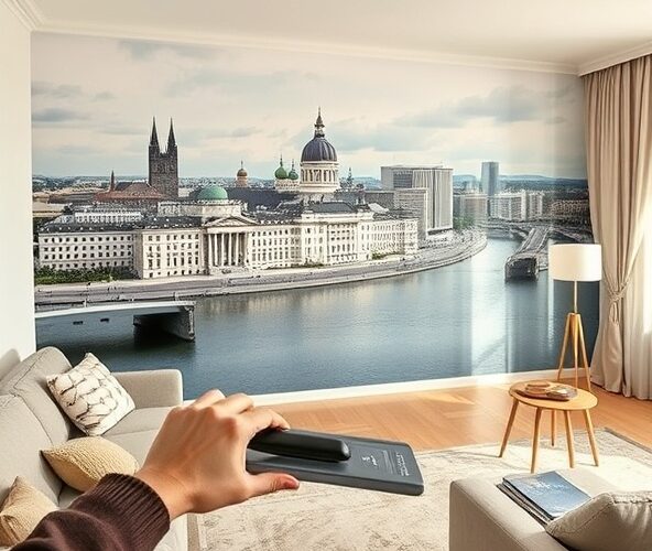 Czy fototapety na ścianę w Warszawie można zamontować bez wiercenia?