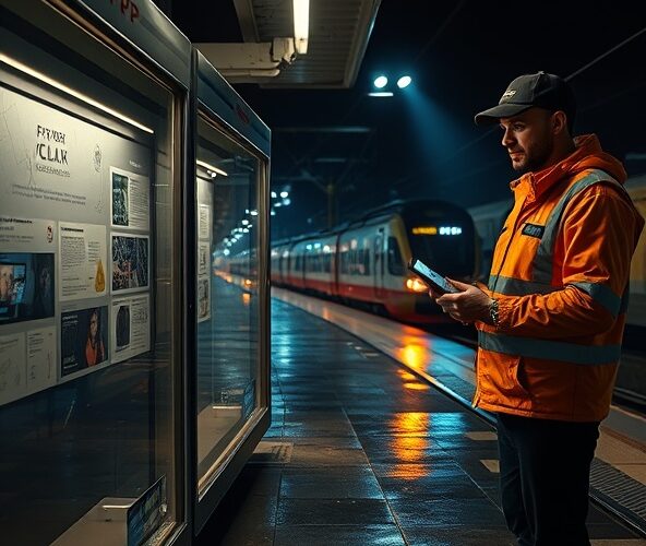 Jak szybciej wykrywać wandalizm na gablotach peronowych PKP dla zarządców?