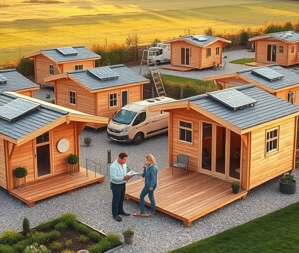 Ile kosztują gotowe domki drewniane na działkę z tarasem i podłączeniem mediów w praktyce?