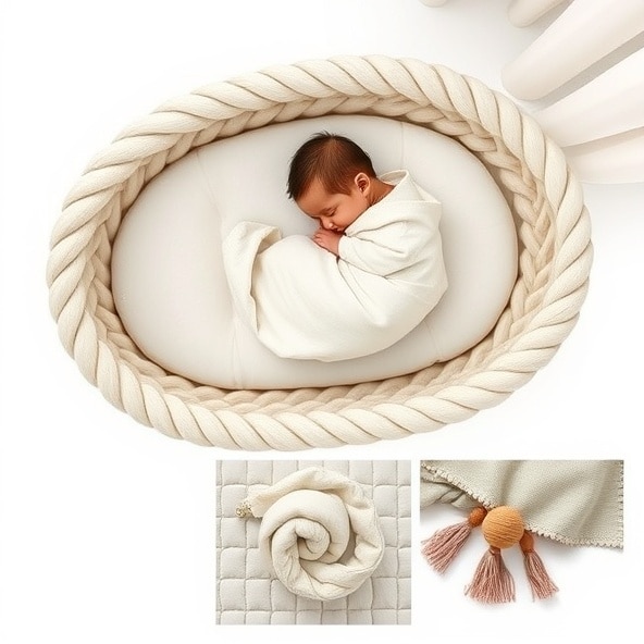 kokon niemowlęcy pleciony