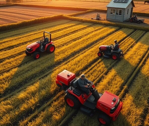 Jakie kosiarki Kubota wybrać do 5–10 ha, by zmniejszyć zużycie paliwa?