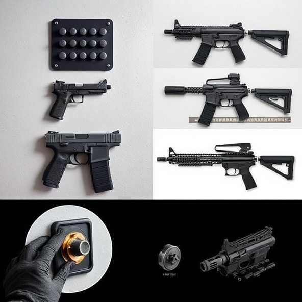 magnetyczny uchwyt na broń