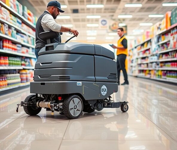 Czy warto kupić używaną maszynę do czyszczenia posadzki do sklepu?