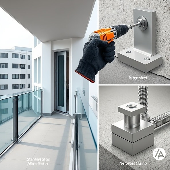 mocowania balustrad szklanych