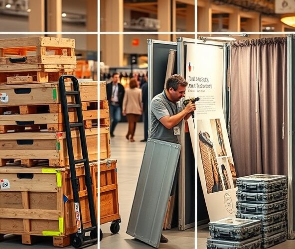 Jak jednoosobowy wystawca zorganizuje montaż stoisk targowych tanio w Polsce?