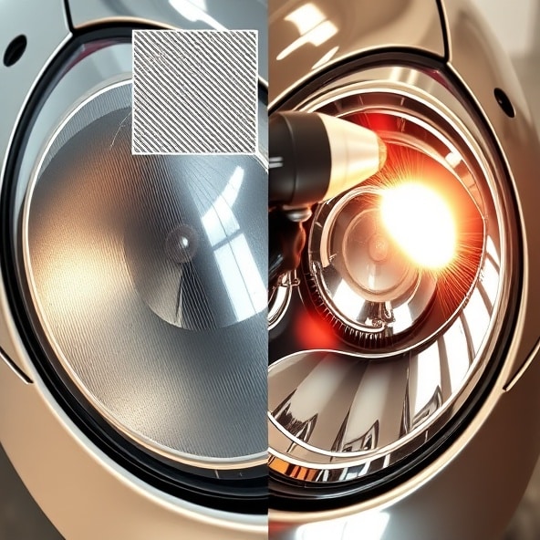 napylanie odbłyśnika w reflektorze