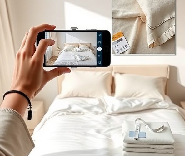 Jak fotografować pościel online telefonem, by ograniczyć zwroty?