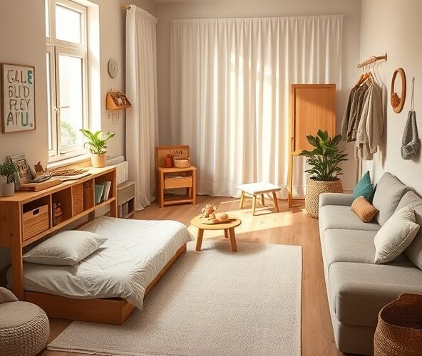 Jak wydzielić w kawalerce funkcjonalny pokój montessori bez remontu?