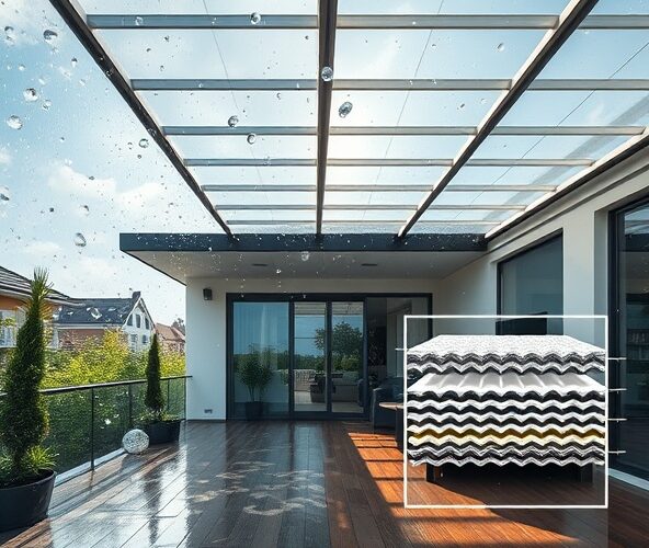 Jaki poliwęglan komorowy na wymiar wybrać na zadaszenie tarasu, żeby wytrzymał grad i nie nagrzewał mocno wnętrza?