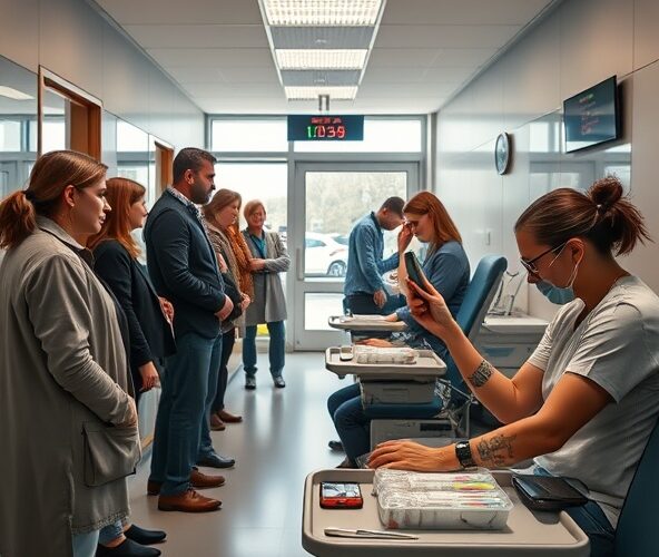 Gdzie sprawdzić bieżące kolejki do pobrań krwi w przychodni Milanówek?