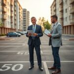 skup miejsc parkingowych