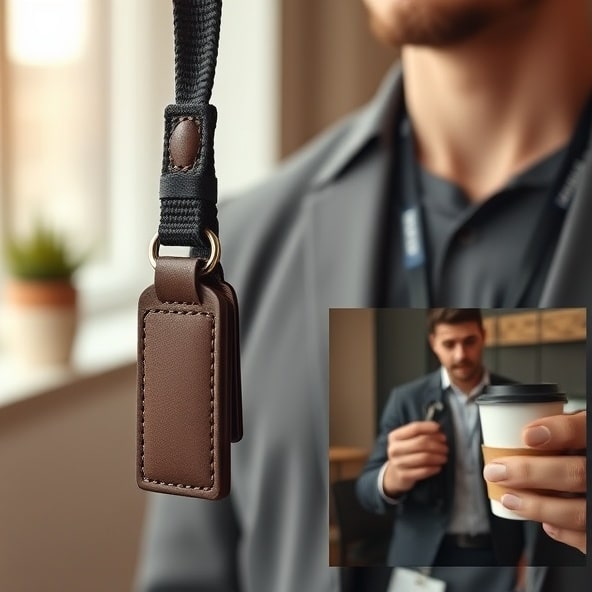 smycz do kluczy z własnym napisem