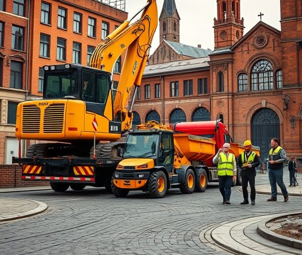 Gdzie w Łodzi wynająć sprzęt budowlany z transportem i operatorem?