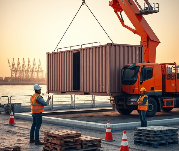 Czy w Szczecinie usługi HDS opłacają się przy rozładunku kontenera na placu budowy?