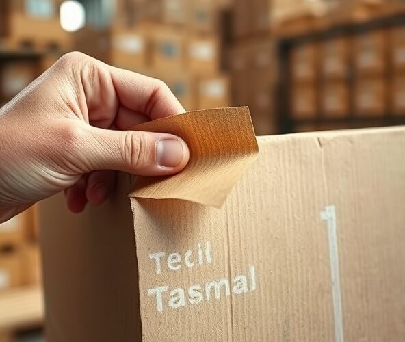 Czy taśma bio solvent dobrze przylega do kartonów z recyklingu?