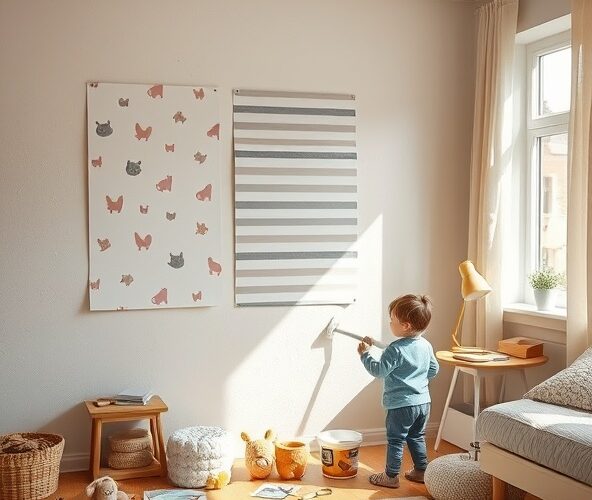 Jak dobrać tapety dziecięce w Warszawie do lekko nierównych ścian?