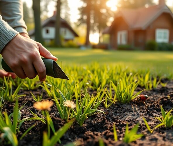 Jak zwalczyć chwasty w trawie z siewu w Podkowie Leśnej bez chemii?