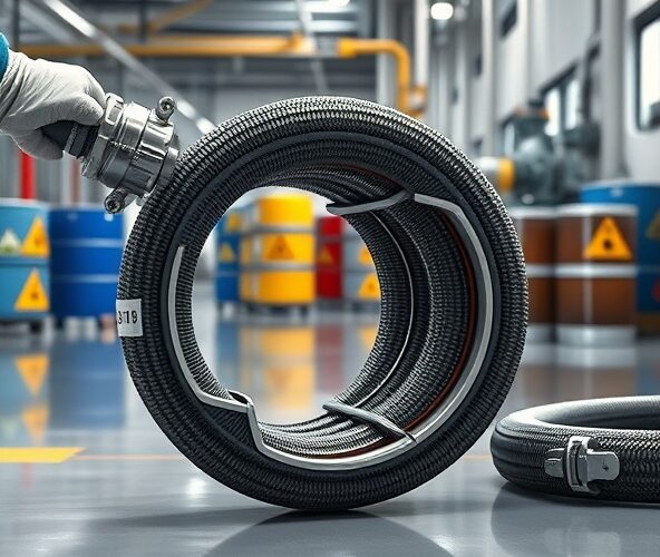 Jakie atesty powinien mieć wąż tłoczny w 75 do chemikaliów?