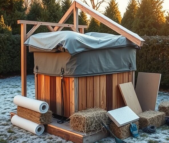 Jak zabezpieczyć wannę ogrodową przed mrozem bez podgrzewania?