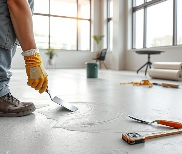 Jak samodzielnie przygotować podłoże pod wykładziny pcv do biura?