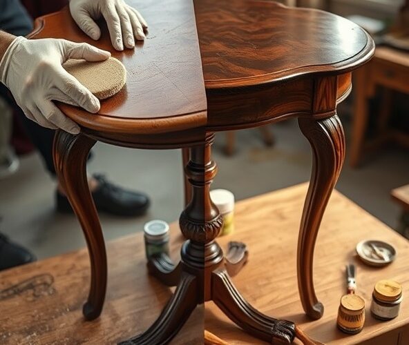 Jak odnowić zabytkowy stolik z politurą, by bezpiecznie podnieść jego wartość przy sprzedaży online?