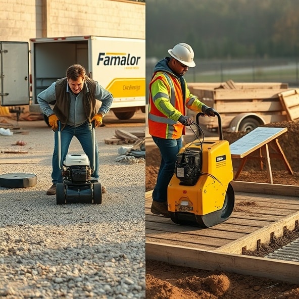 zagęszczarki wynajem