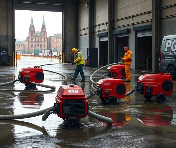 Gdzie w Gdańsku wypożyczyć pompy Honda do odwodnienia hali?
