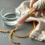 złoty łańcuszek kordel