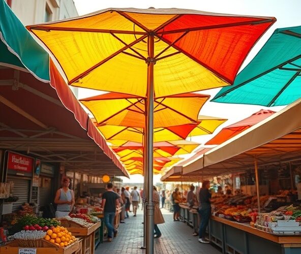 Jak wybrać parasole handlowe 2×3 dla sprzedawców, żeby przyciągnąć klientów?