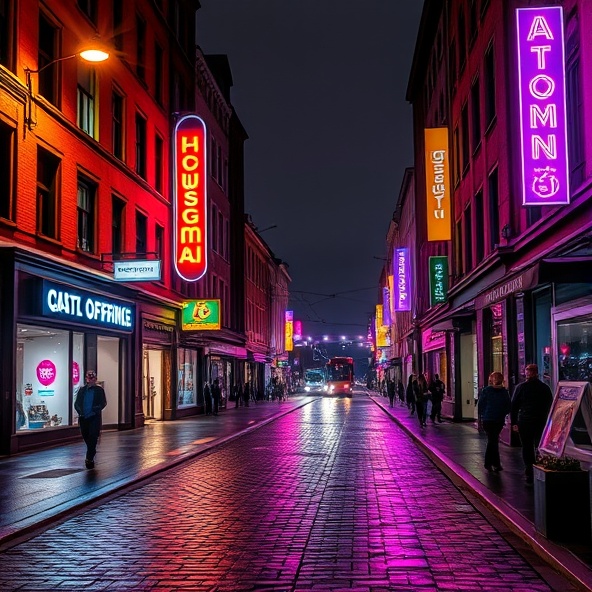 reklama świetlna łódź