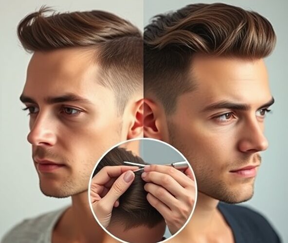 Jak dopasować perukę męską naturalną do linii włosów?