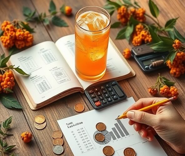 Jak wyliczyć cenę detaliczną butelki soku bio z rokitnika?