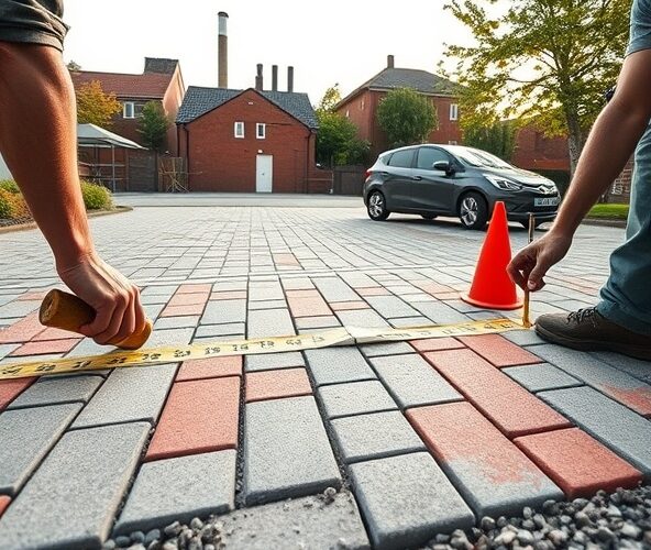 Ile miejsca wymaga układanie kostki brukowej Żyrardów dla auta 2–3 t?